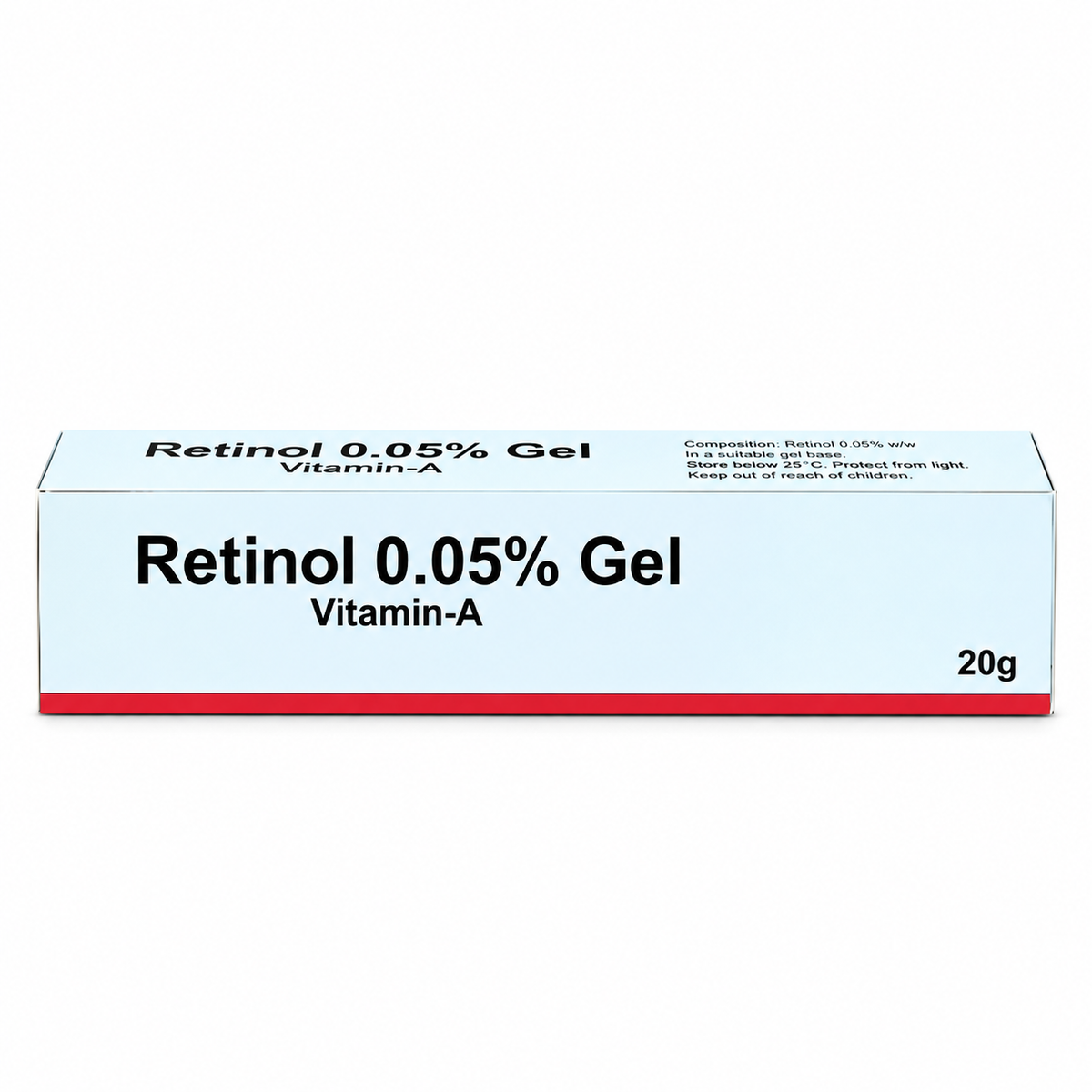 Retinol 0.05% Gel with Vitamin A 20g